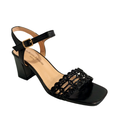 HIGH HEEL SANDALS  BLACK  1936