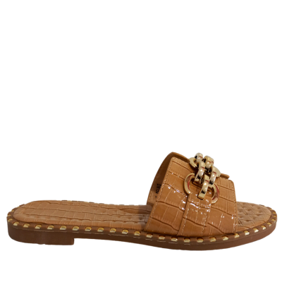 ΓΥΝΑΙΚΕΙΑ ΠΑΠΟΥΤΣΙΑ FLAT SANDALS ΜΠΕΖ 1661