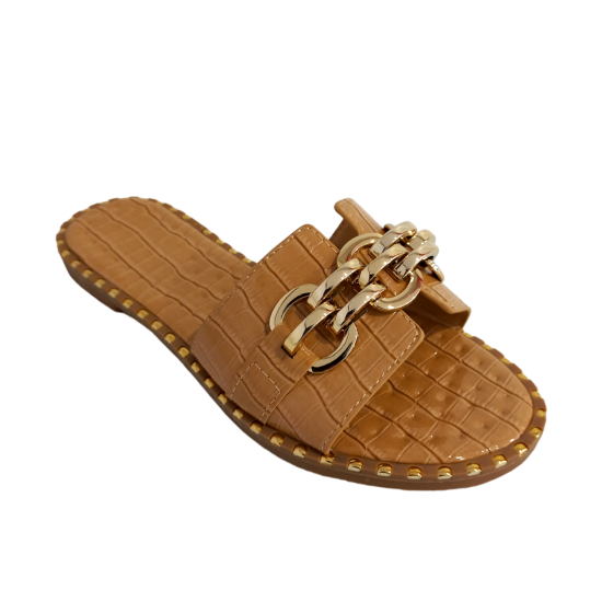 ΓΥΝΑΙΚΕΙΑ ΠΑΠΟΥΤΣΙΑ FLAT SANDALS ΜΠΕΖ 1661