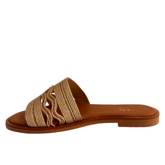 ΓΥΝΑΙΚΕΙΑ ΠΑΠΟΥΤΣΙΑ FLAT SANDALS ΧΡΥΣΟ 1922