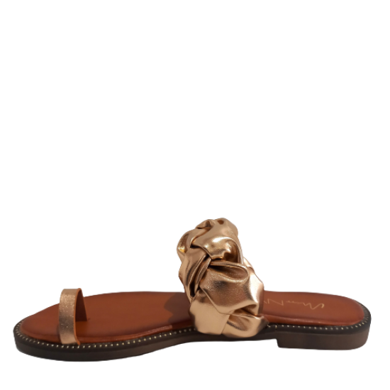 ΓΥΝΑΙΚΕΙΑ ΠΑΠΟΥΤΣΙΑ FLAT SANDALS ΧΡΥΣΟ 1736