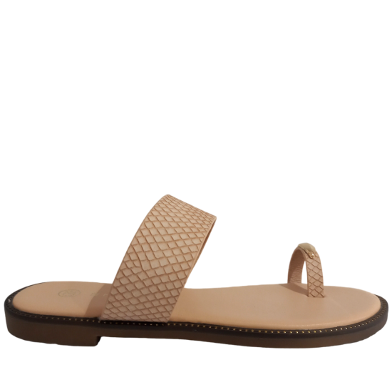 ΓΥΝΑΙΚΕΙΑ ΠΑΠΟΥΤΣΙΑ FLAT SANDALS ΜΠΕΖ 1690