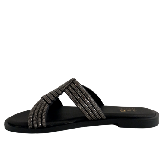 ΓΥΝΑΙΚΕΙΑ ΠΑΠΟΥΤΣΙΑ FLAT SANDALS  ΜΑΥΡΟ