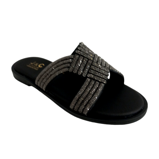 ΓΥΝΑΙΚΕΙΑ ΠΑΠΟΥΤΣΙΑ FLAT SANDALS  ΜΑΥΡΟ