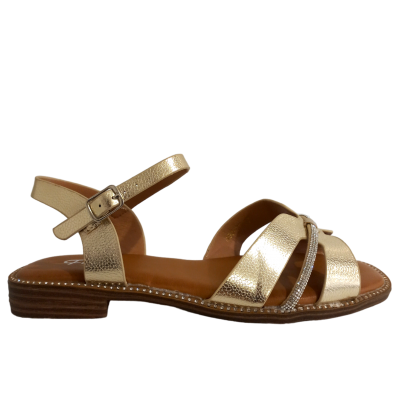 ΓΥΝΑΙΚΕΙΑ ΠΑΠΟΥΤΣΙΑ FLAT SANDALS ΧΡΥΣΟ 1918