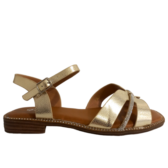 ΓΥΝΑΙΚΕΙΑ ΠΑΠΟΥΤΣΙΑ FLAT SANDALS ΧΡΥΣΟ